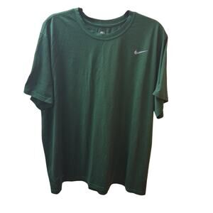 Men's Nike Forest Green T-shirt Short Sleeves Athletic Workout Dri Fit Size-3XL